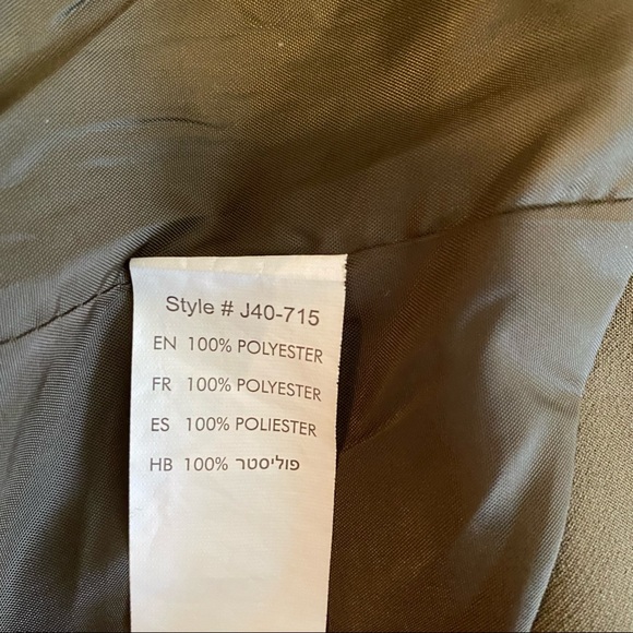 Revamped Cropped Trendy Blazer in Khaki/Army Green with Gold Hardware Sz S - Picture 6 of 8